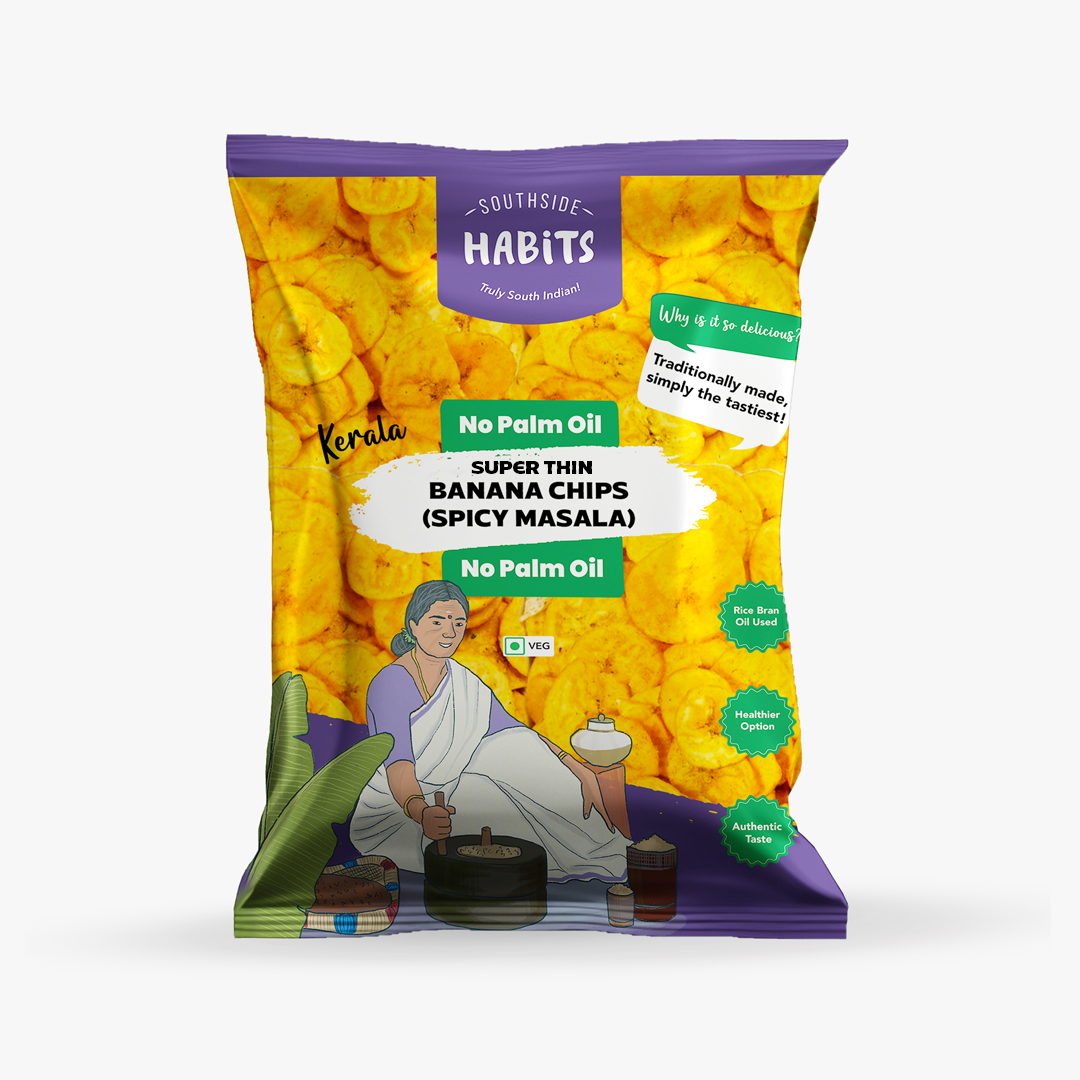Super Thin Banana Chips Coconut Oil (Indian Spicy Masala)