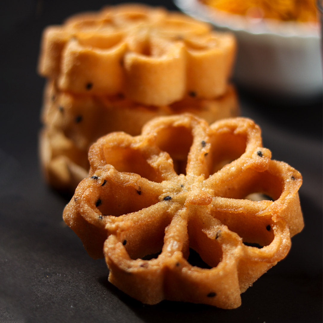 Rose Cookies (Achappam / Achu Murukku)