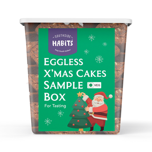 Eggless X'mas Cake Tasting Sample Box