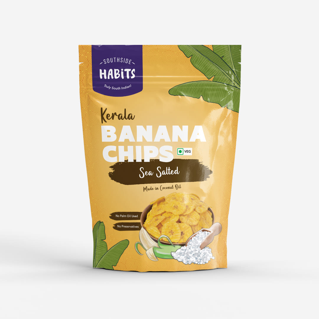 Kerala Banana Chips - Sea Salted (Made in Coconut Oil)